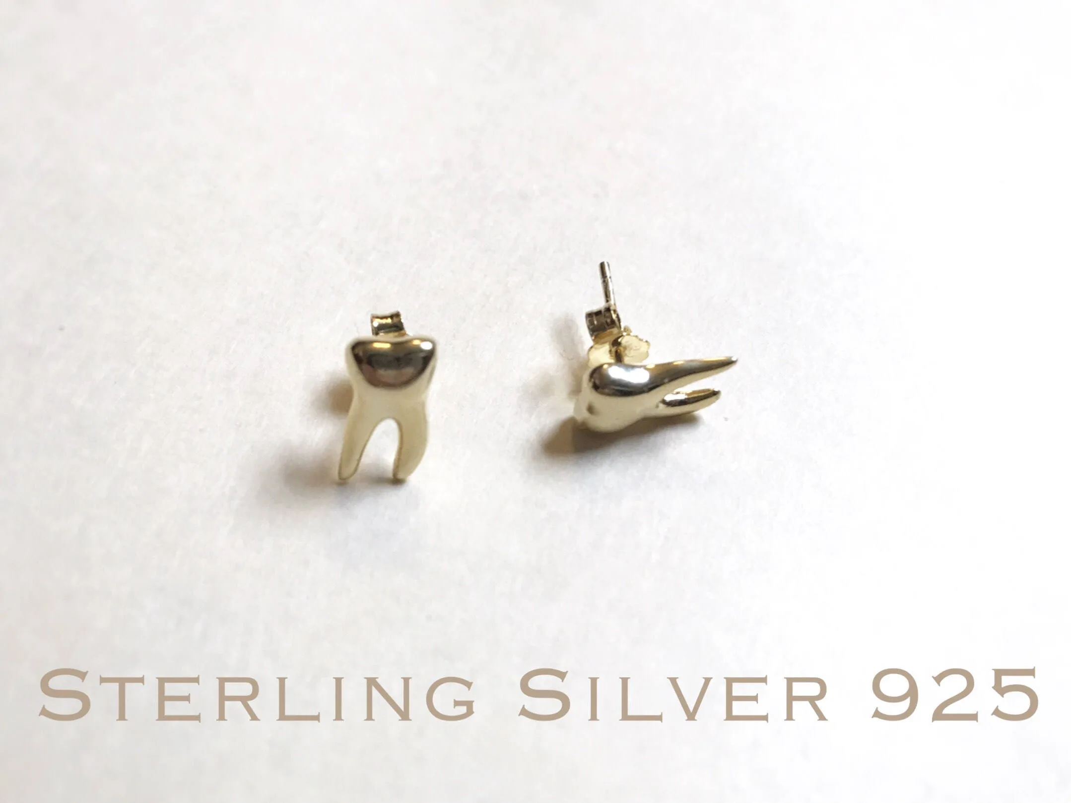 18K Gold over Sterling Silver tooth necklace, Dental necklace, Molar necklace, Dental gifts, Dentist necklace, Dentist jewelry, Dental Jewel