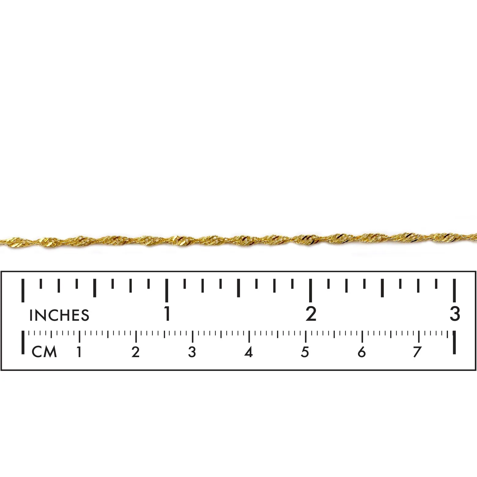 A2069 Ready To Use Adjustable Singapore Chain Necklace With Clasp & Extender Chain