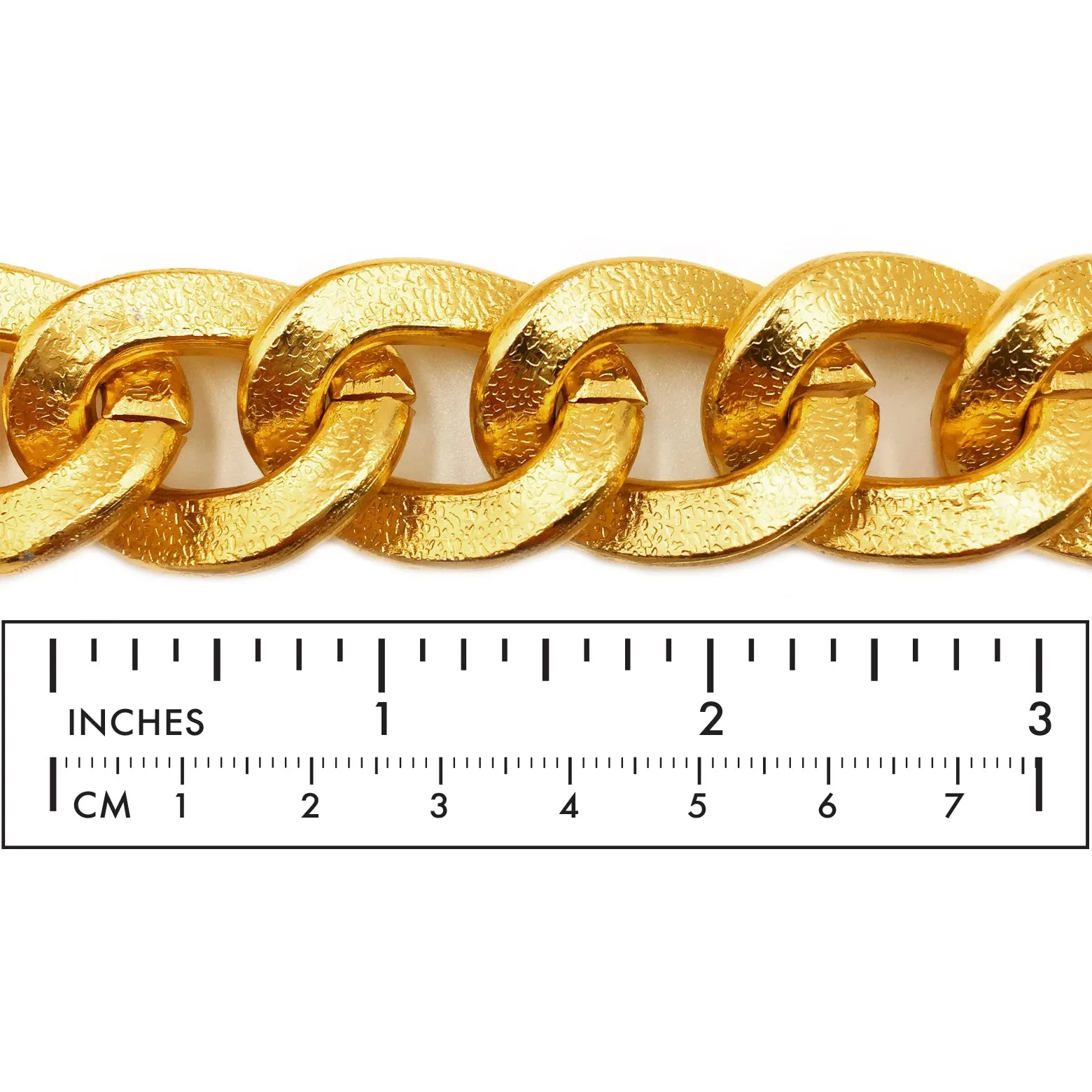 ACYF1082 Textured Aluminum Curb Chain  CHOOSE COLOR BELOW