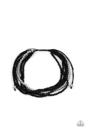 All Beaded Up Black Paparazzi Bracelet