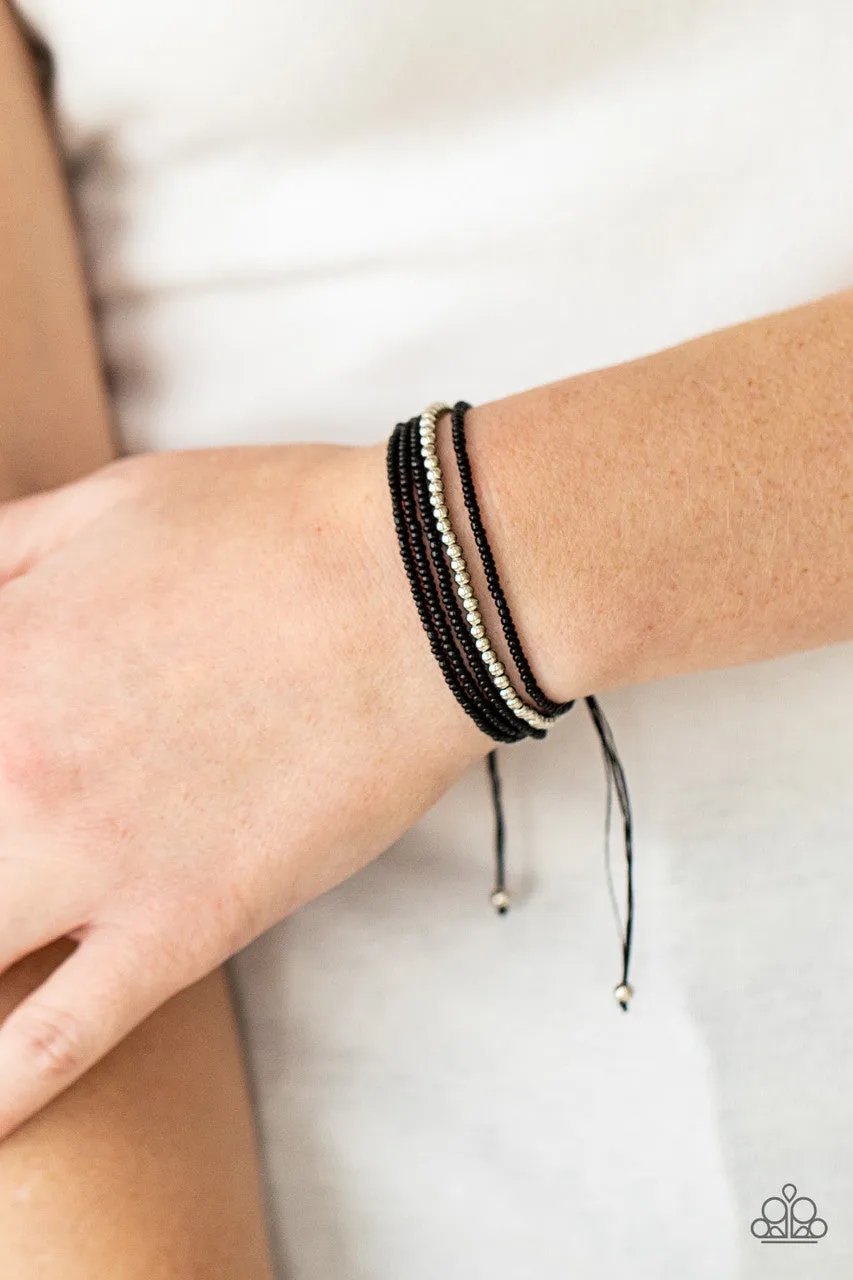 All Beaded Up Black Paparazzi Bracelet