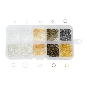 Beadaholique Basics, Jump Ring Variety Pack, Assorted Finishes (560 Pieces)