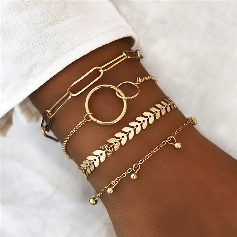 BerriesJam - Arrow Leaves Crystal Bracelets