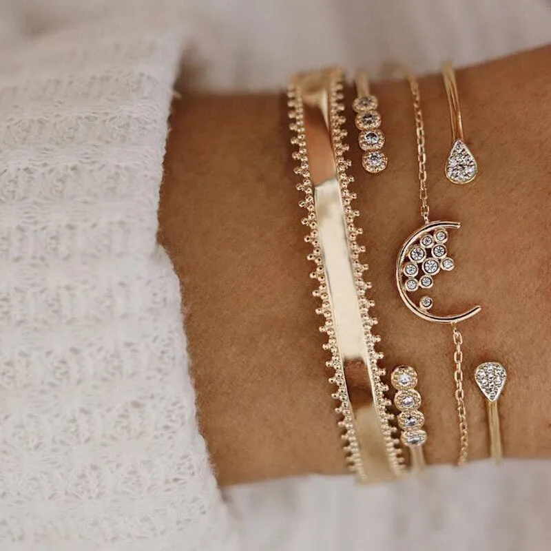 BerriesJam - Arrow Leaves Crystal Bracelets