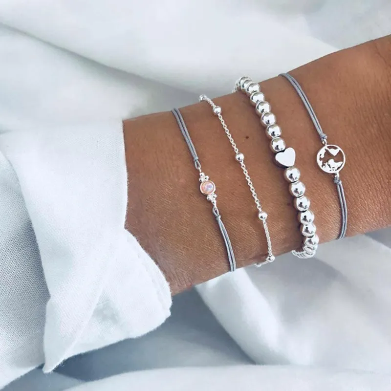 BerriesJam - Arrow Leaves Crystal Bracelets