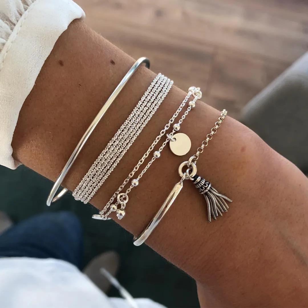 BerriesJam - Arrow Leaves Crystal Bracelets