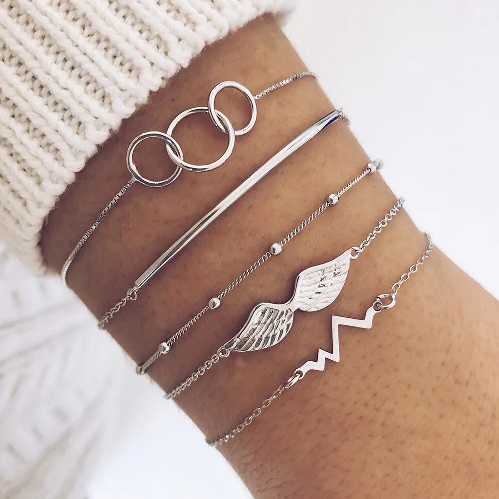 BerriesJam - Arrow Leaves Crystal Bracelets