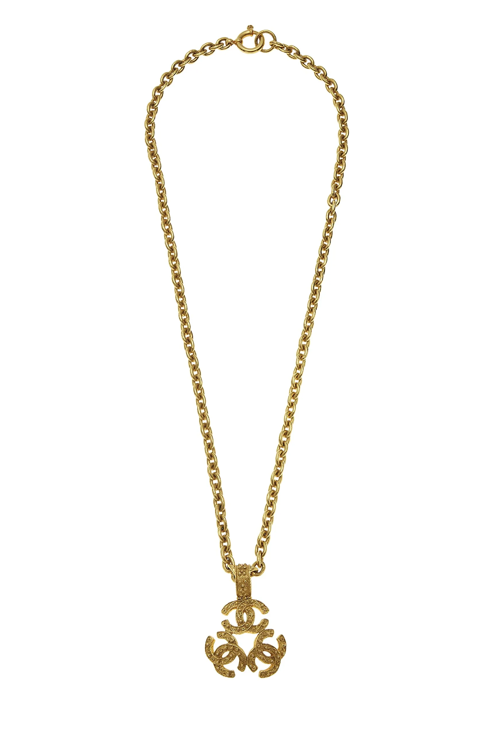 Chanel,  Gold Filigree 'CC' Necklace, Gold
