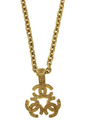 Chanel,  Gold Filigree 'CC' Necklace, Gold