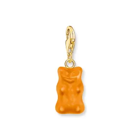 Charm pendant goldbears in orange
