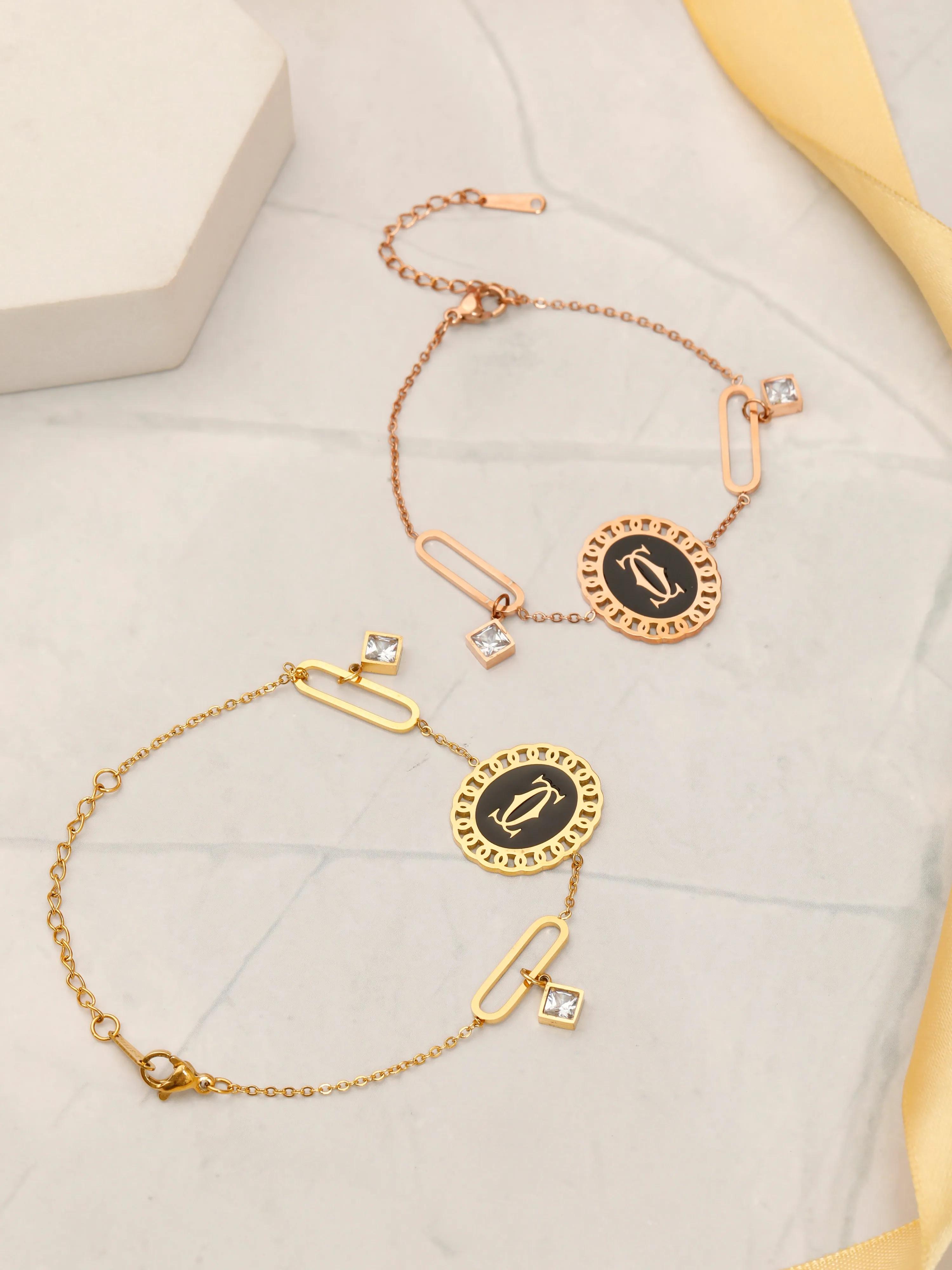 Circle Link/ Rosey Link Bracelets