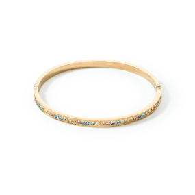 Coeur De Lion Gold and Pastel Multi-Coloured Bangle