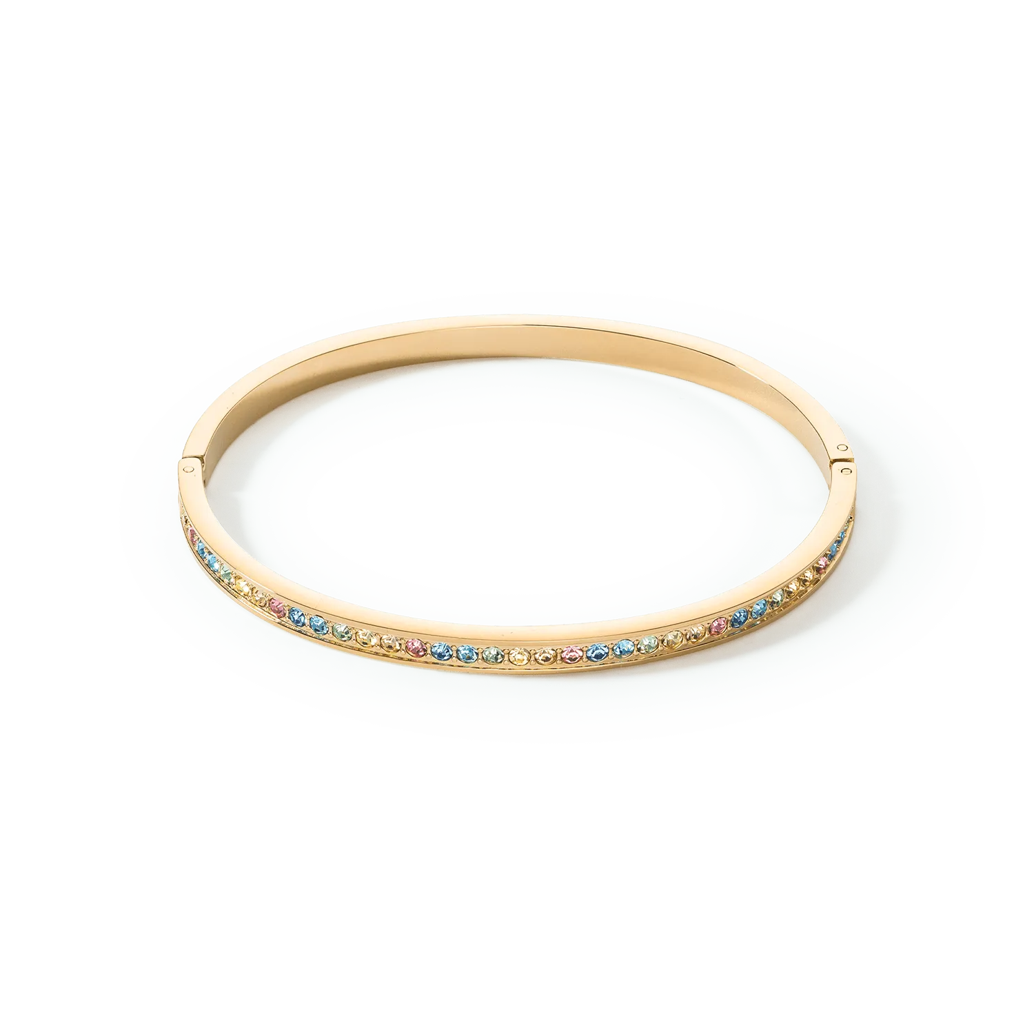 Coeur De Lion Gold and Pastel Multi-Coloured Bangle