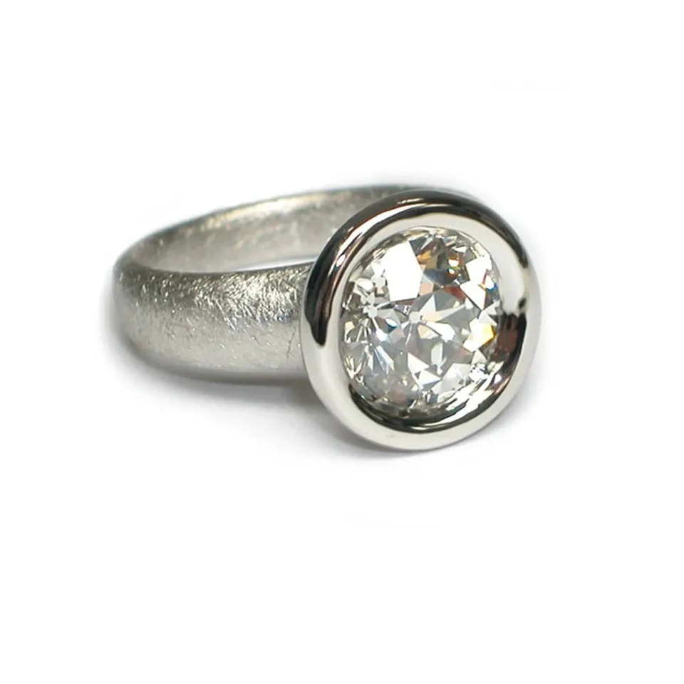 Custom Series 42 | Arc Engagement Ring, Pd., 9 mm Mounting