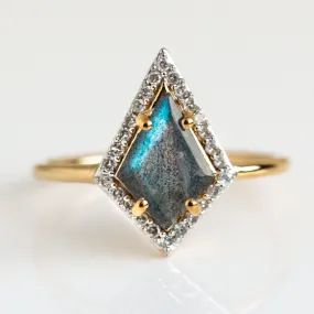 Gemstone & Diamond Kite Ring