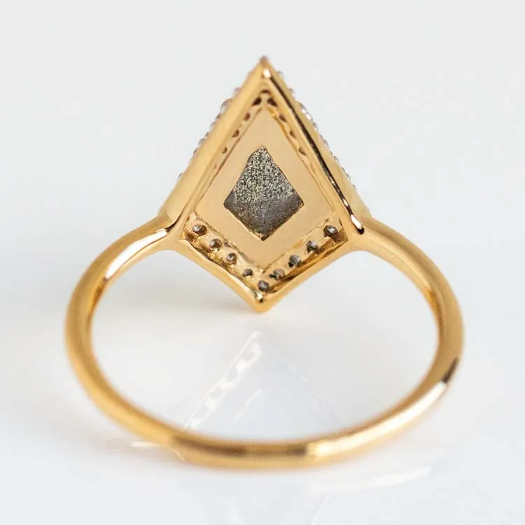 Gemstone & Diamond Kite Ring