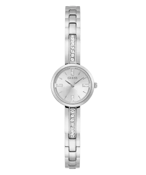 GUESS Ladies Silver Tone Analog Watch