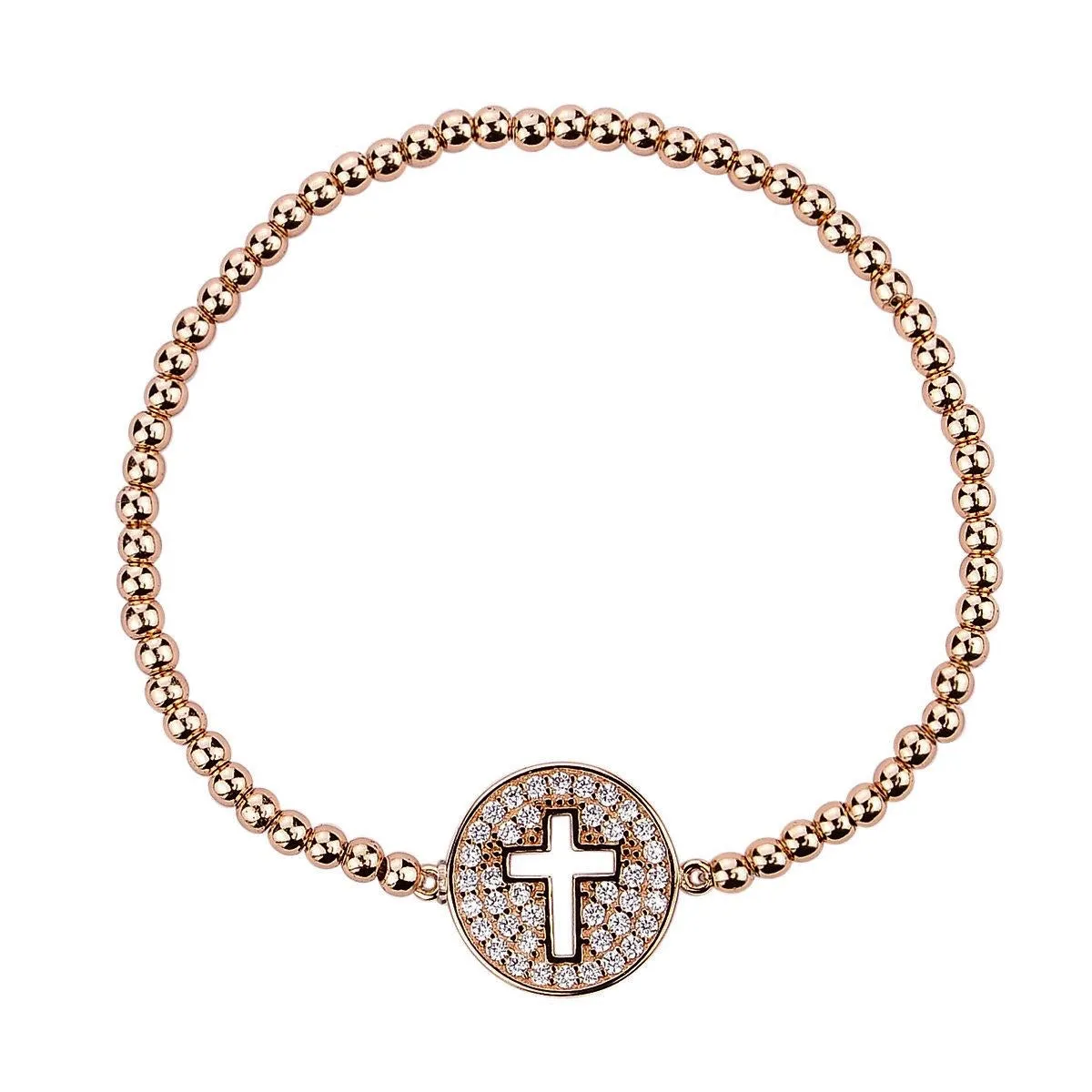 LEAP OF FAITH GOLD BEADED BRACELET