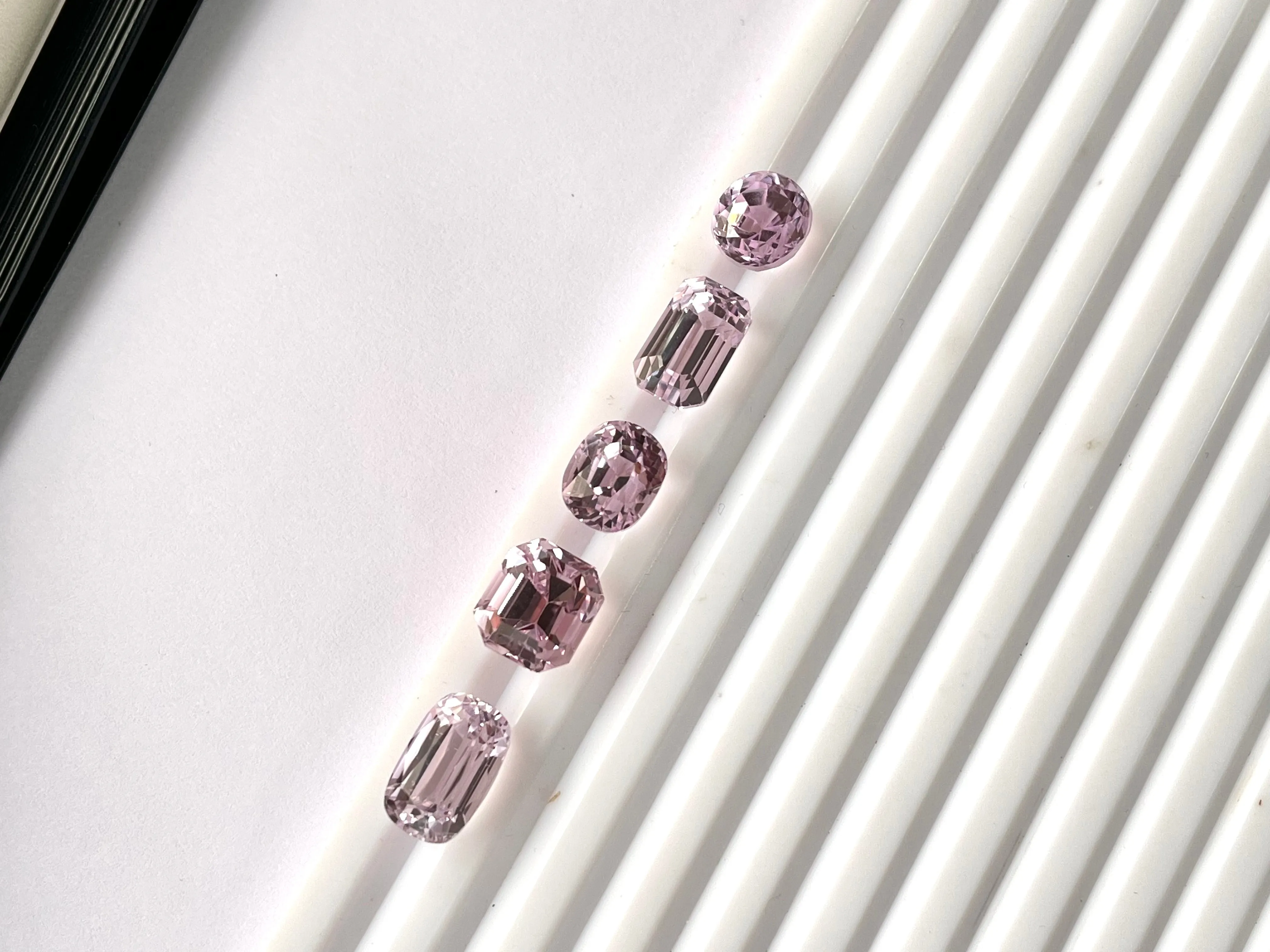 Natural Kunzite Loose Gemstone, Faceted Kunzite Cut Stone, Pink Kunzite for Jewelry, Oval/Cushion Kunzite, Loose Gemstone for Ring Making