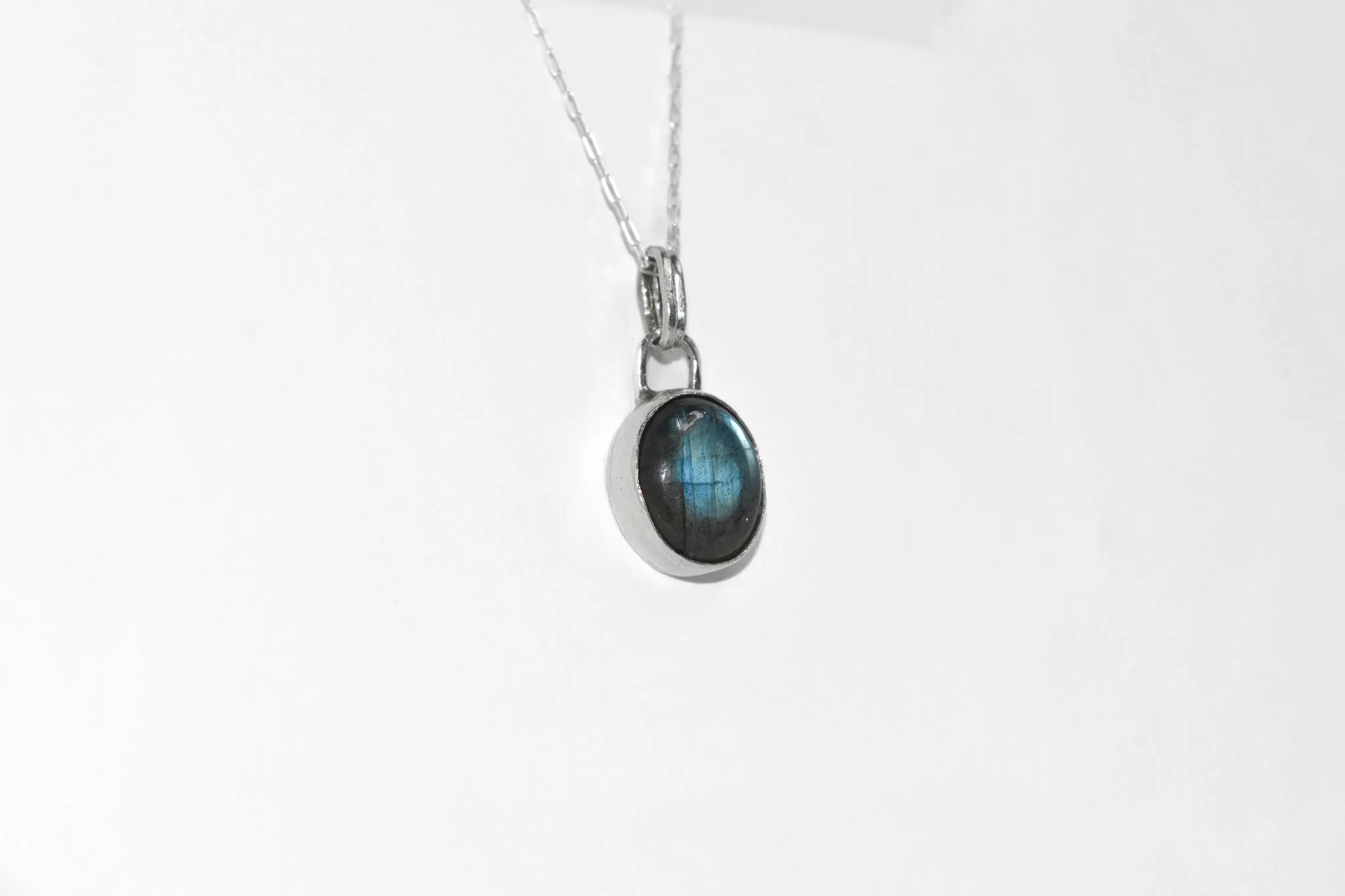 One of a Kind | Handmade Sterling Silver Labradorite Gemstone Necklace