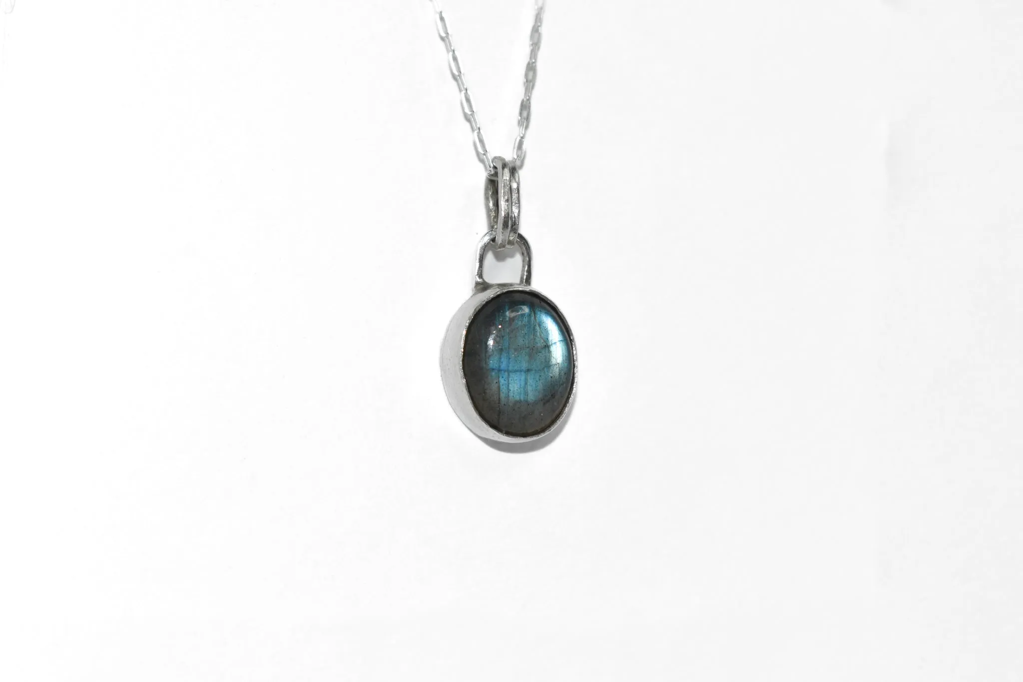 One of a Kind | Handmade Sterling Silver Labradorite Gemstone Necklace