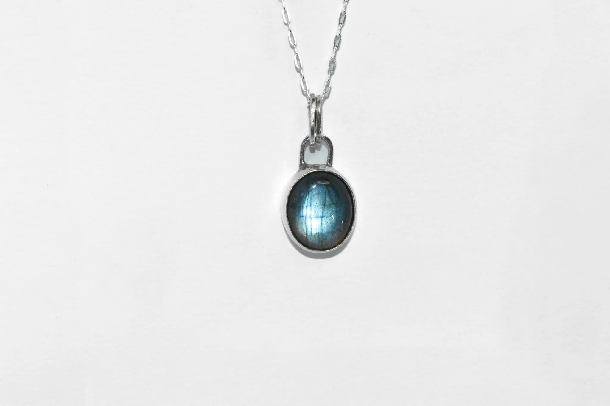 One of a Kind | Handmade Sterling Silver Labradorite Gemstone Necklace