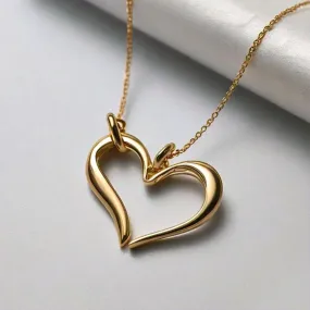 Penelope Gold Heart Minimalist Necklace