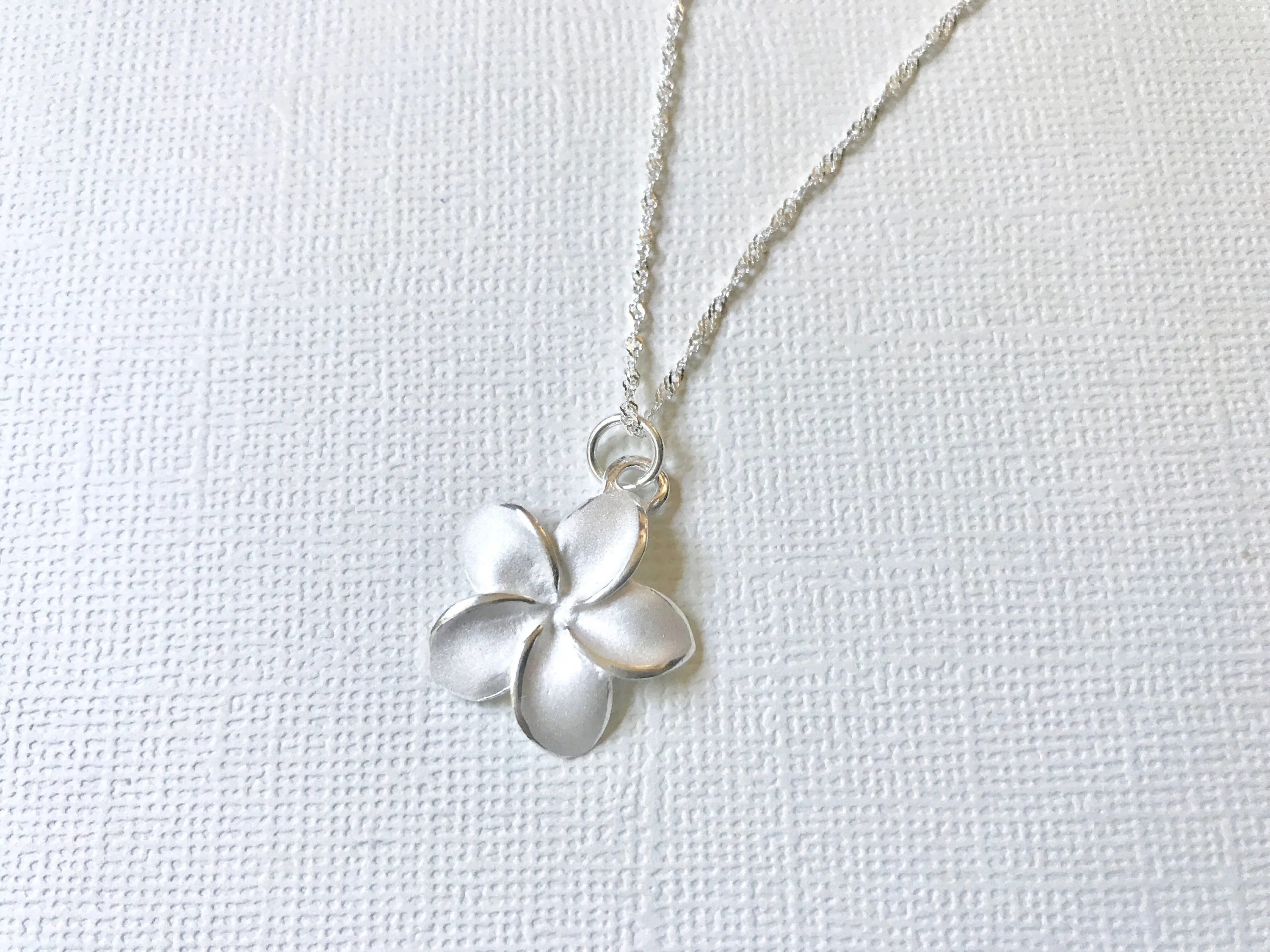 Sale! Sterling Silver plumeria necklace, Plumeria necklace, Hawaiian necklace, Plumeria jewelry, Flower necklace,Bridesmaid gift, Gold plume