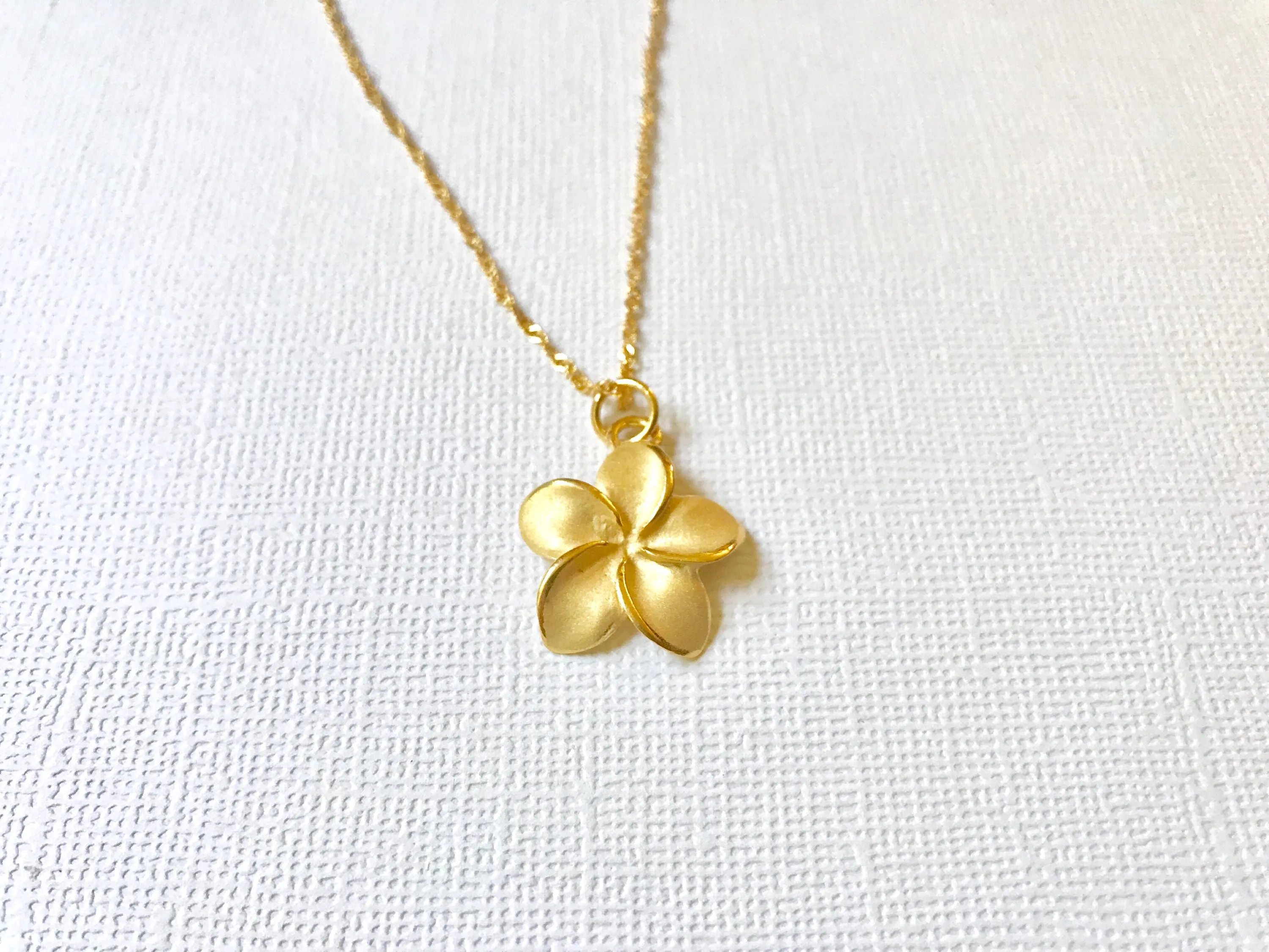 Sale! Sterling Silver plumeria necklace, Plumeria necklace, Hawaiian necklace, Plumeria jewelry, Flower necklace,Bridesmaid gift, Gold plume