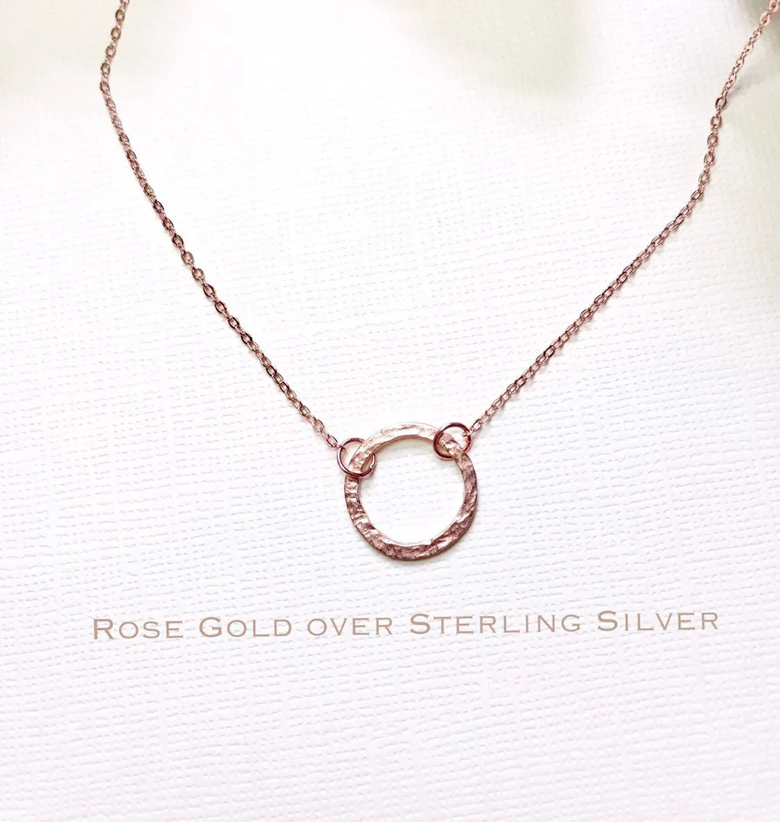 Sterling Silver Karma necklace, Open circle necklace, Eternity necklace, circle necklace, Mother necklace, gift for her, Karma jewelry